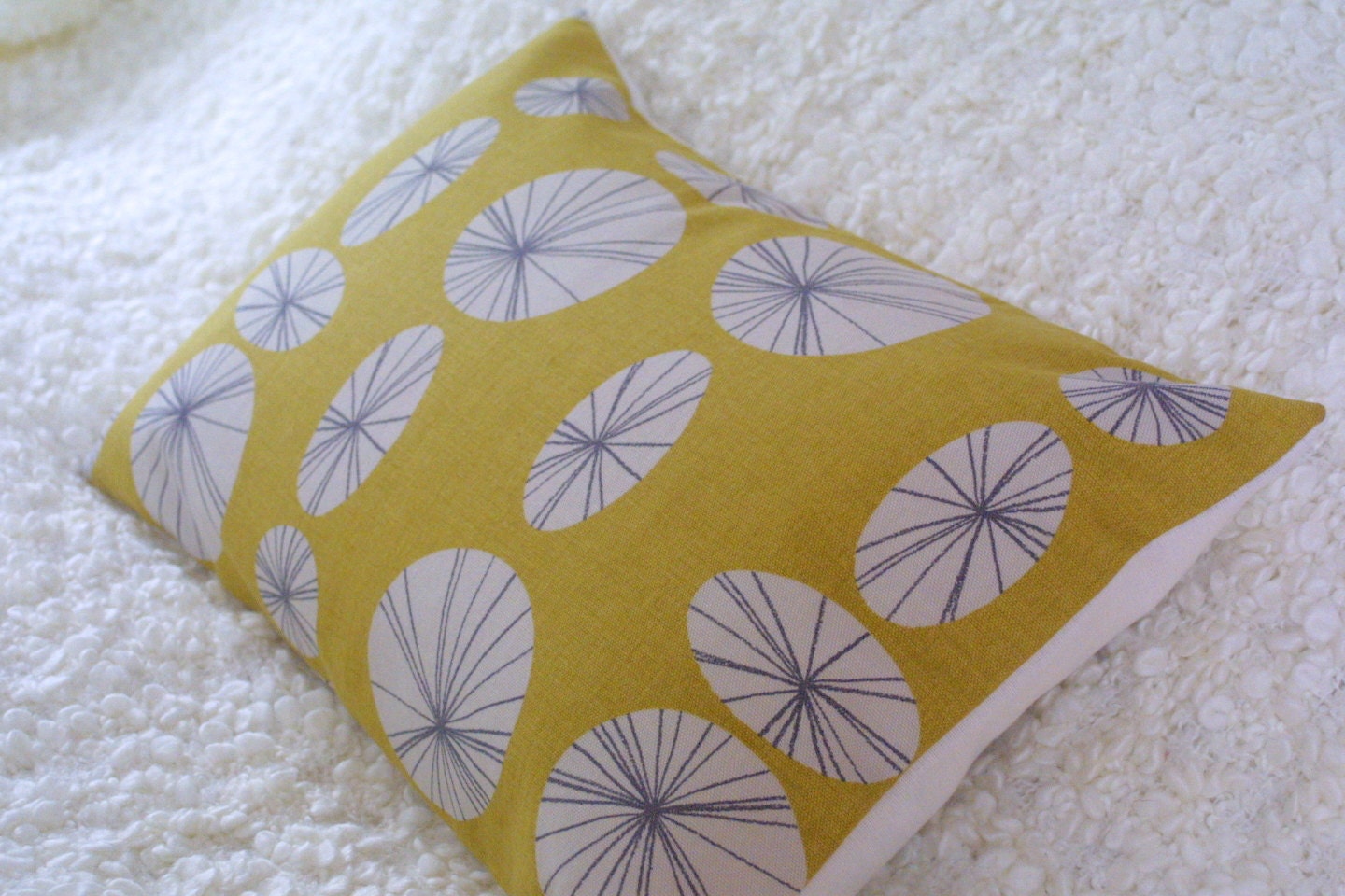 Sulphur Yellow Connections bolster cushion cover