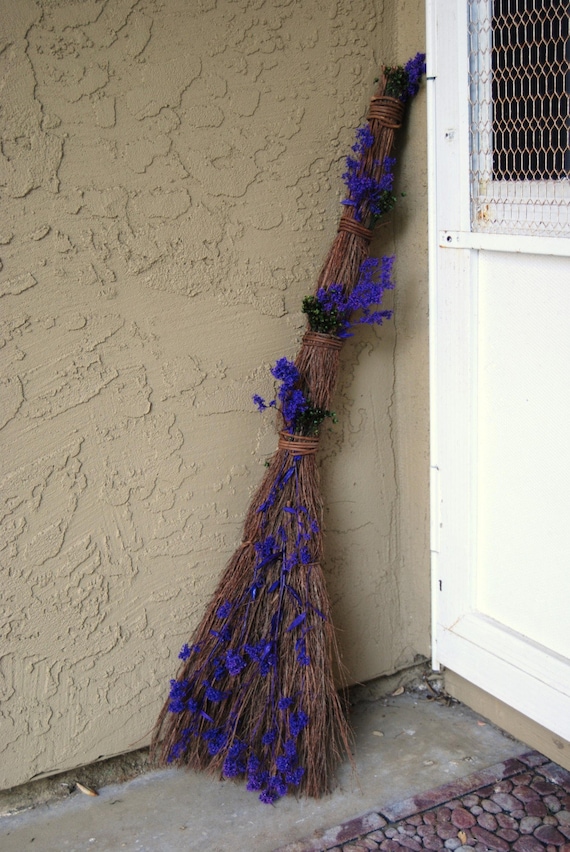 Decorative Broom 33 inches by RInspirations on Etsy