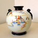 Sweet Oriental Vase with Black and red trim Handpainted
