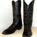 Black leather Justin Cowboy Boots size 8.5 D or cowgirl size 10