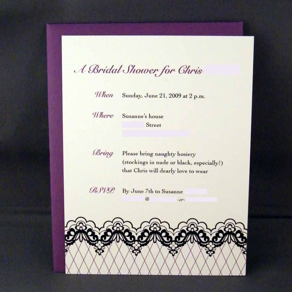 Fishnet Invitations Printed