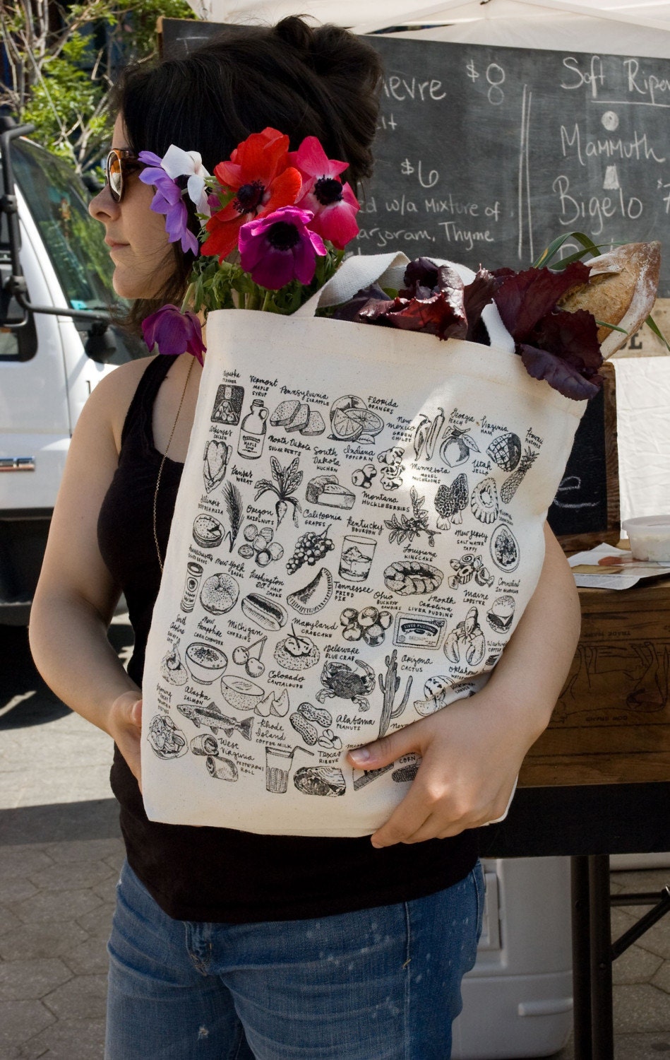 State-By-Food Tote Bag
