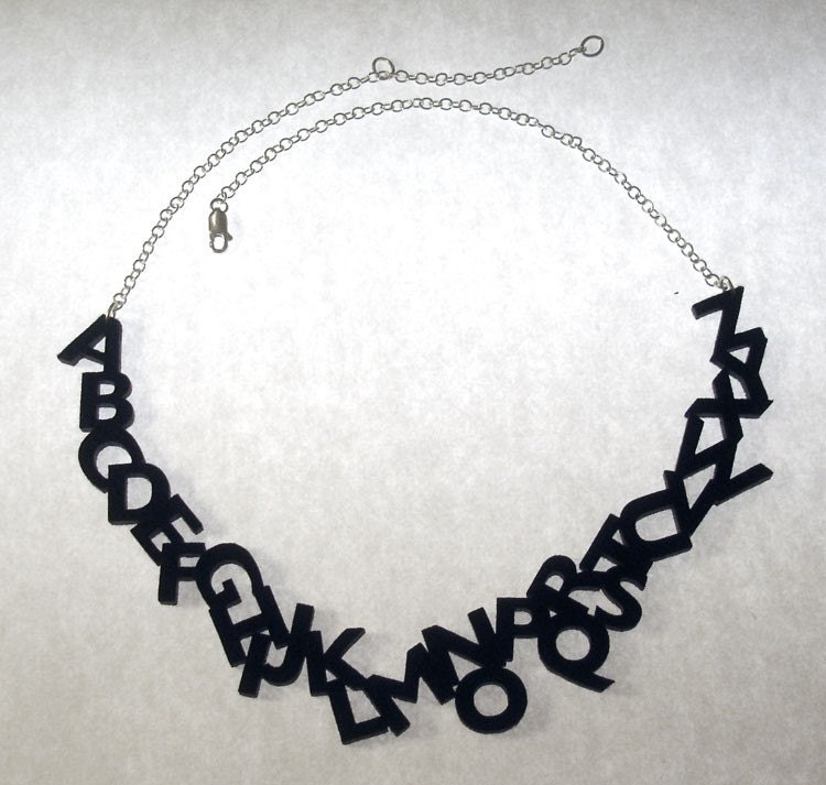 Felt Alphabet Necklace