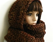 CROCHET PATTERN PDF for Windy City Extra Long, Chunky  Hooded Scarf
