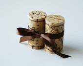 Wine Cork Place Card Holders with Ribbon, Set of 50