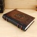Handmade Leather Journal / Blank Book, Brown Vintage Leather