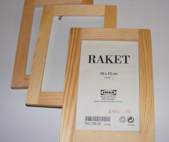 Set of Three unfinished IKEA frames to by babymoondestash on Etsy