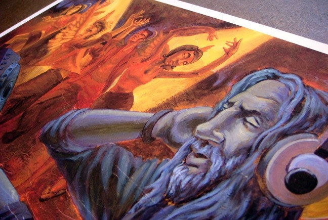 DJ Jesus Art Print