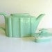 Mint Green Vintage Hall China Teapot by RollingHillsVintage