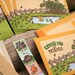 Happy Days Letter Set - 8 sheets with envelopes, for writing, corespondence, recycled