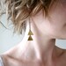 Triangulation Earrings - double triangle - tribal - geometric chevron - By Corrieberry Pie
