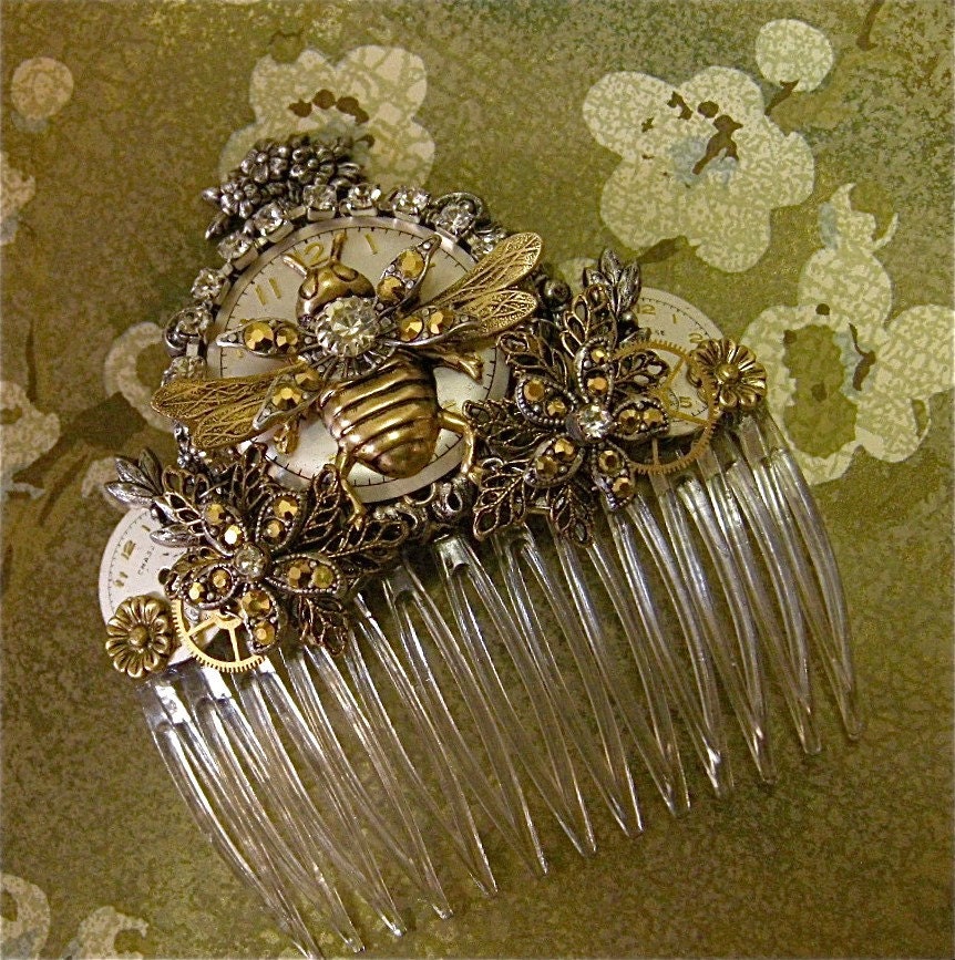 Queen Bee Fantasy Jewel Comb-Free Shipping USA-