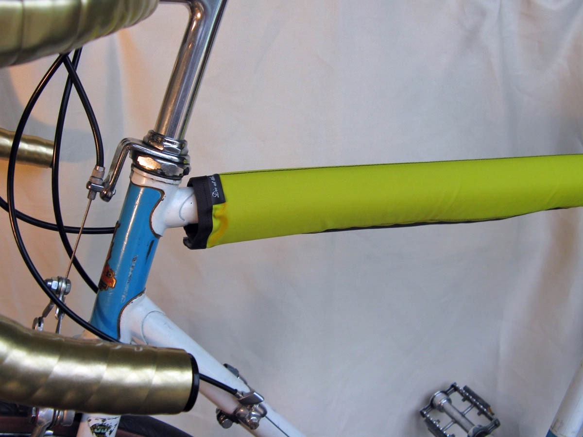 Yellow Bicycle Top Tube Frame Pad by dieatthehelm on Etsy