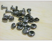 5mm Rivets and Studs for Handbags, Belts, Carrying Bags, Suitcases, Shoes 50sets per bag gunmetal H54