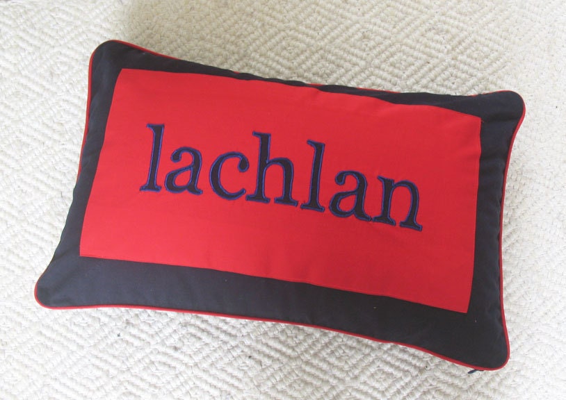 Personalized name pillows - Custom Made cushion covers with your name