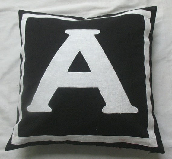 monogrammed pillows - CUSTOM MADE - 16 inch
