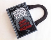 Stephen King Collection Book Purse or Book Clutch - Repurposed Book Purse