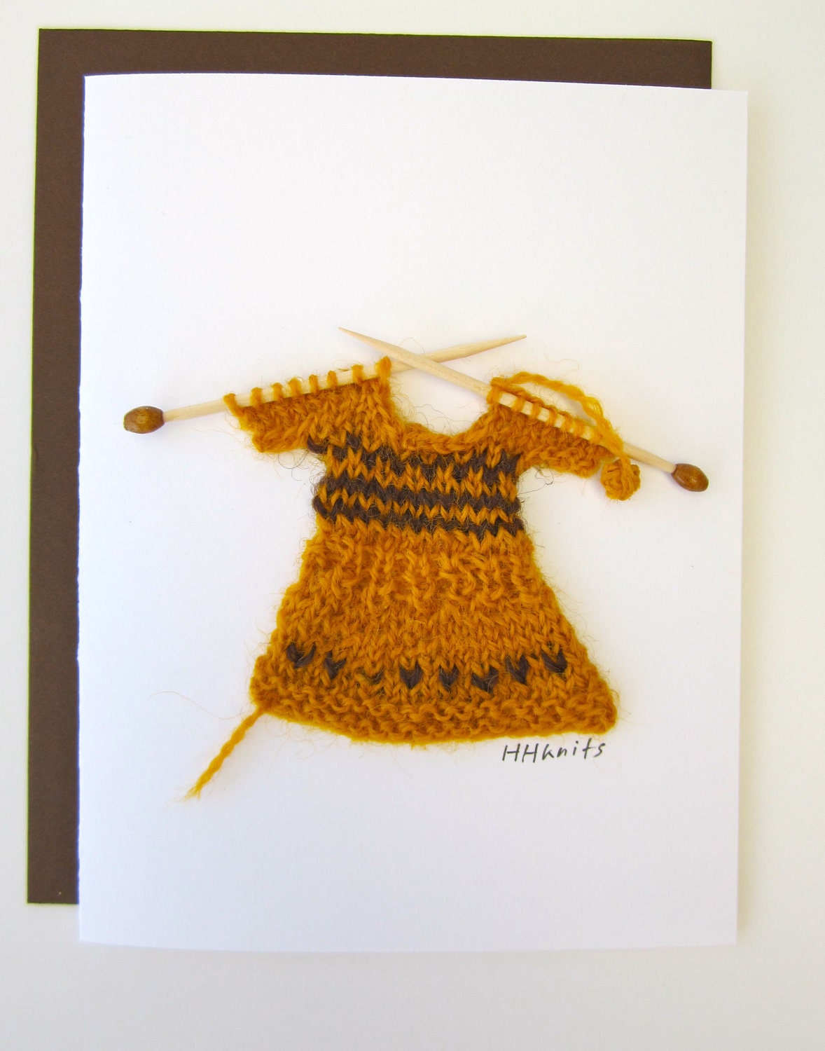 Knitted Dress // Blank Card