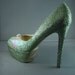 Swarovski Crystal Encrusted High Heels - As Seen in Retro Lovely Magazine