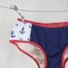 Hey Sailor - Nautical Anchor Red White Blue Stripe Low Rise Panties Knickers Briefs Underwear