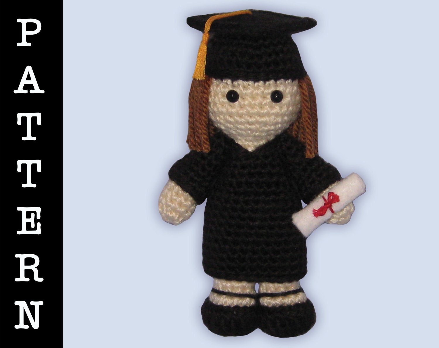 Crochet Pattern - Amigurumi Graduate Girl