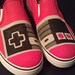 Hand Painted NES Controller Vans Slip On Shoes