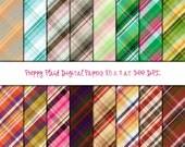Preppy Plaid Digital Papers