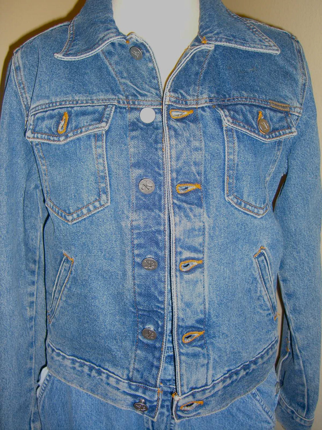 Vintage Calvin Klein Jean Denim Jacket '70s '80s Brooke Shields Era Old Tag