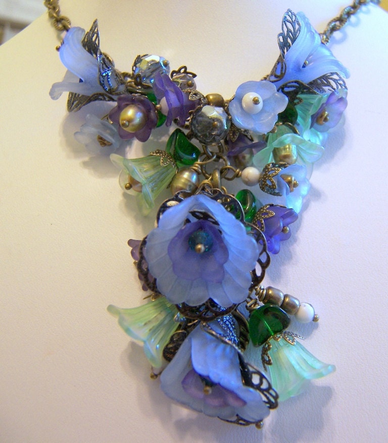 Diane Rose Victorian Floral Necklace Made to Order