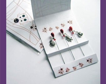 Ladybug Embellishment Pins