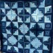 Blue Jean Quilt Log Cabin Stars