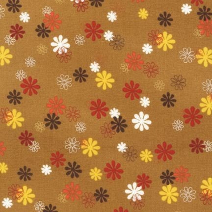 SALE Cocoa Flowers Playday Fabric by SEI for Robert Kaufman 1 yard