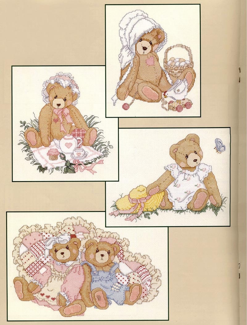 cherished teddies cross stitch