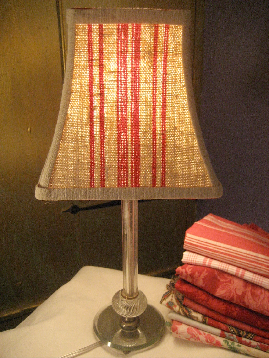 Antique Grainsack Square Lampshade