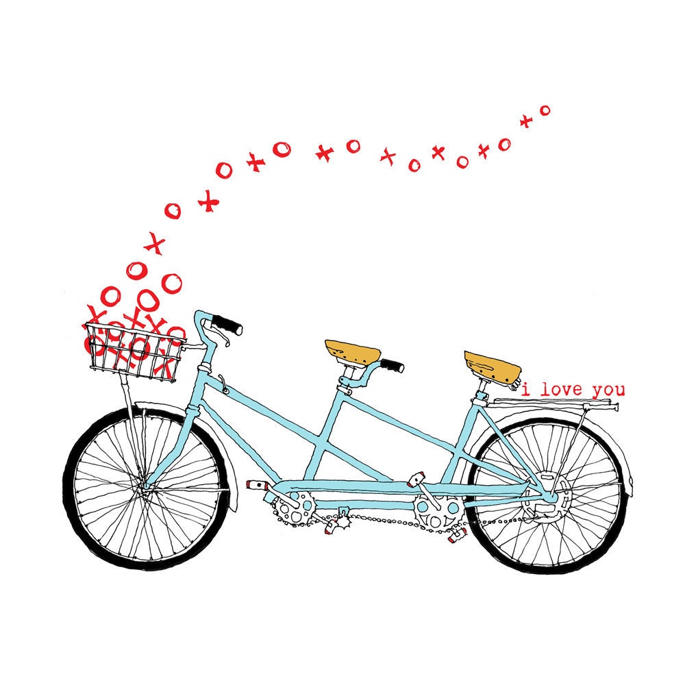bicycle built for two clipart - photo #3
