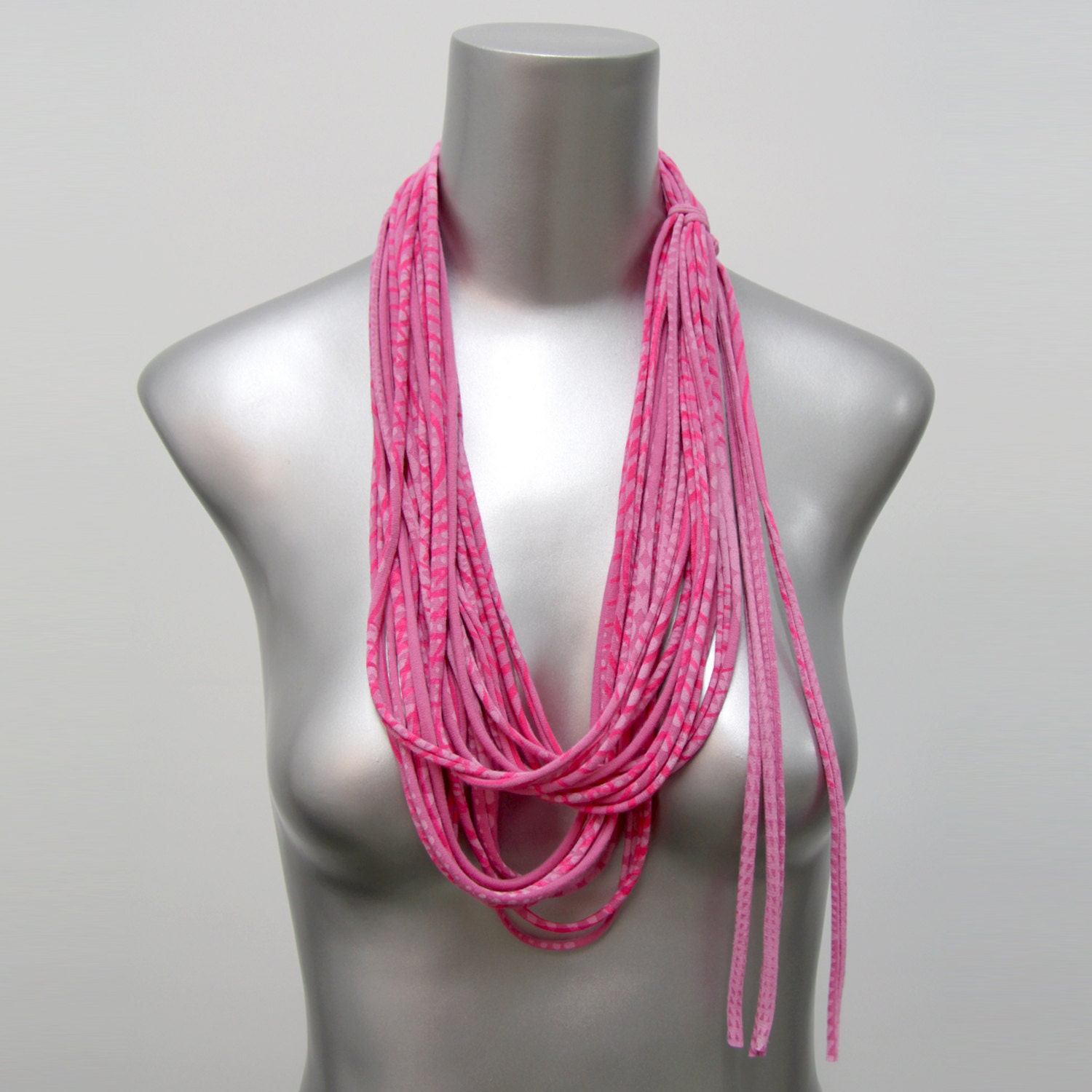 pink scarf womens necklace summer winter fashion neon pink flambe Spring Scarf Summer Fashion Christmasinjuly CIJ