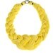 Collar Necklace Summer Neon Fabric Jewelry Choker Braided Tribal African Yellow Neckpiece Braid Knot Spring Fashion Jewelry Christmasinjuly