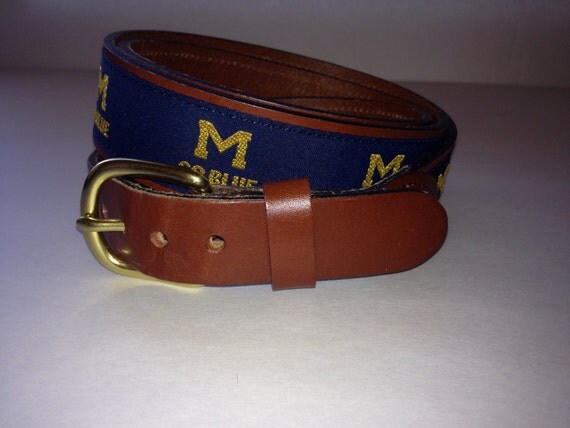 Vintage Handmade Leather Belt Essex CT by IveGoneModVintage