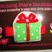 Hair Accessories - Holiday Season Red And Green Felt Christmas Present Boutique Hair Clippie