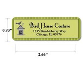 Custom Return Address Label Design Decal Sticker Mailing