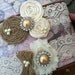 BURLAP wedding garter / bridal  garter/  lace garter / toss garter / barn rustic wedding garter / vintage inspired lace garter