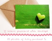 Heart  Postcard with Envelope by Chris