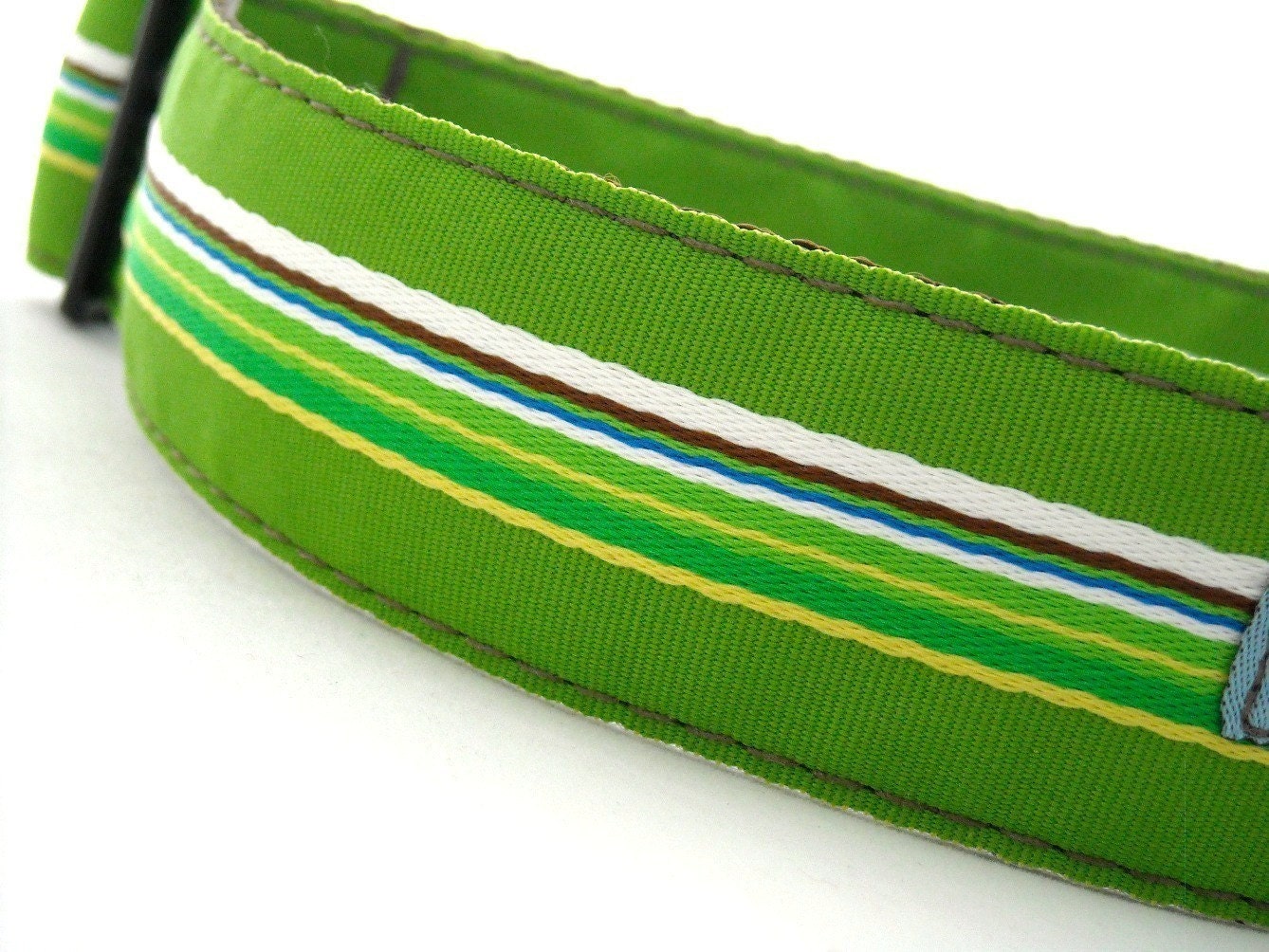 Leon Green Dog Collar 1.5 inches wide