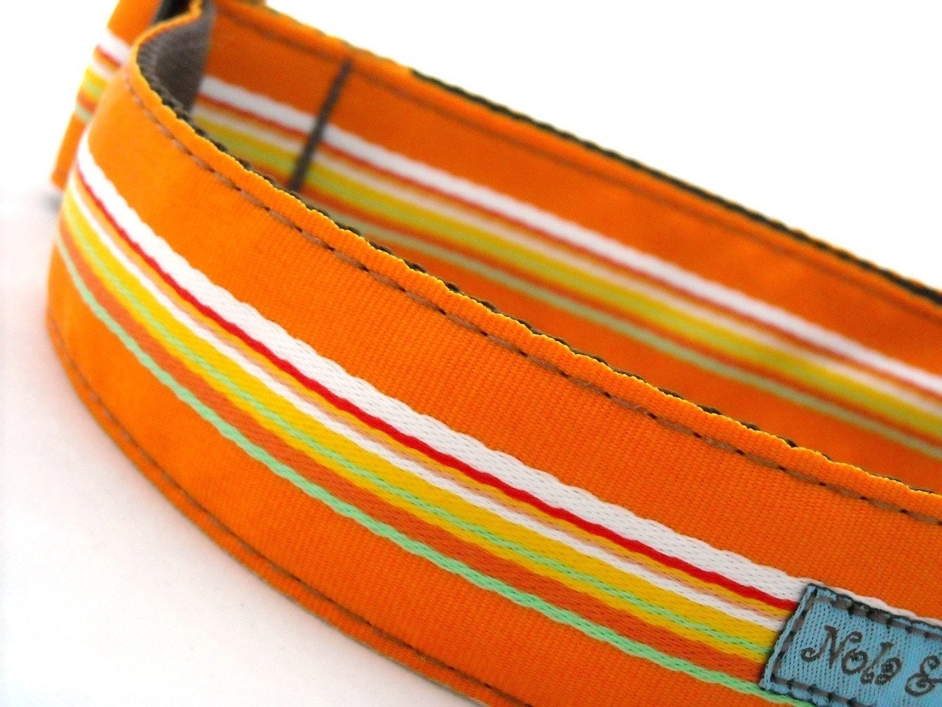 Leon Orange Dog Collar 1.5 inches wide