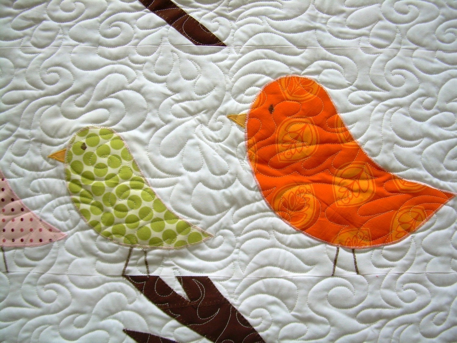 Birds of a Feather--Customizable Crib/Toddler Size Quilt