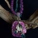 Unique Titanium Druzy Necklace Choker Torsade OOAK Drusy Apatite & Lavender Jade FavoriteBlings Exclusive