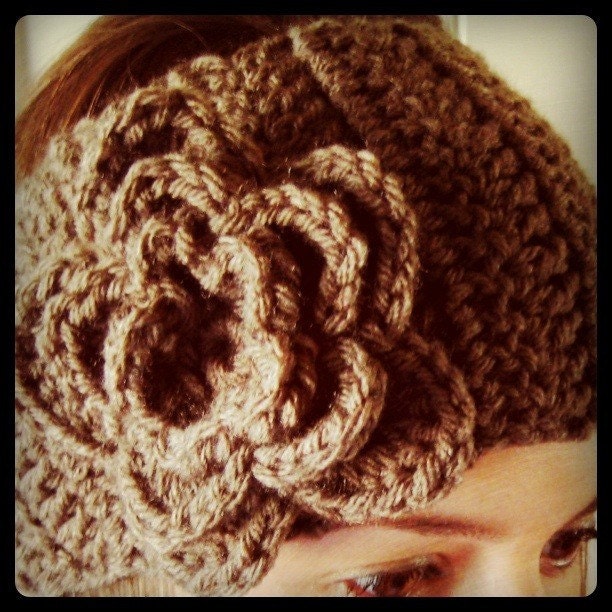 CUSTOM Crochet Flower Headband Ear Warmer by ...