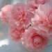 Wedding Crepe Paper Roses Blush Baby Pink... 7 ART DECO STYLIZED FLOWERS