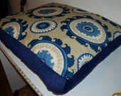 Funky Blue Swirl Dog Bed