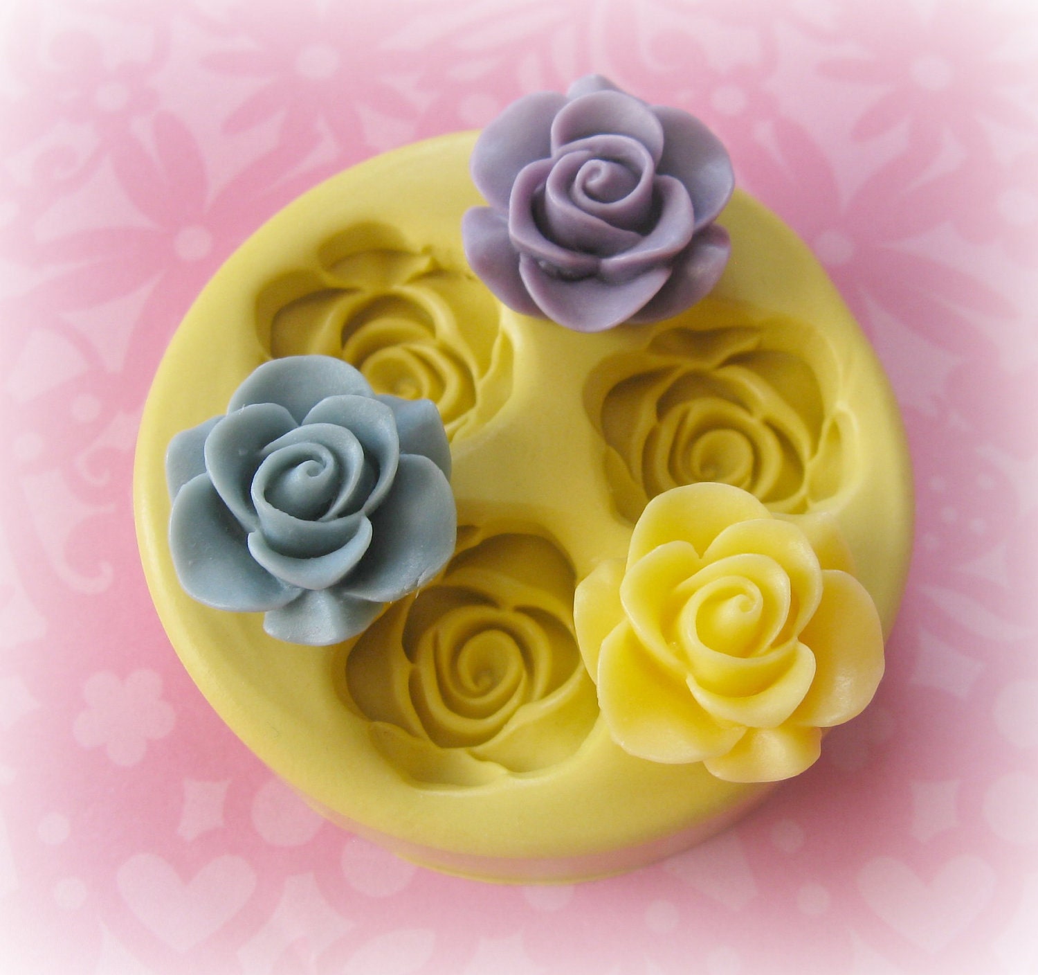 Rose Mold Flower Silicone Flexible Clay Resin Mould